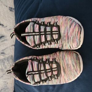 Rainbow Shimmery Sneakers size 6.5